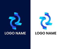 modèle de conception de logo moderne lettre s vecteur