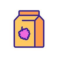 vecteur d'icône de sirop de framboise. illustration de symbole de contour isolé