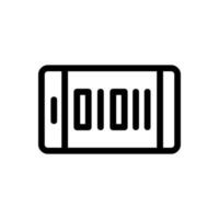 le code barre est un vecteur icône. illustration de symbole de contour isolé