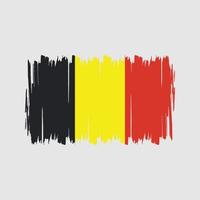 pinceau drapeau belgique. drapeau national vecteur