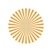eps10 icône de forme starburst vecteur orange isolé sur fond blanc. symbole de rayons de ligne dans un style moderne simple et plat pour la conception, le logo et l'application mobile de votre site Web