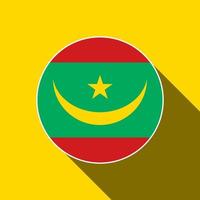 pays mauritanie. drapeau de la mauritanie. illustration vectorielle. vecteur