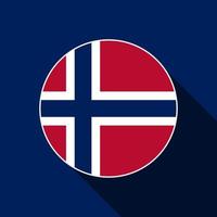 pays norvège. drapeau norvège. illustration vectorielle. vecteur
