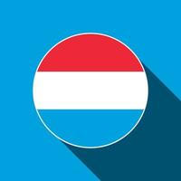 pays luxembourgeois. drapeau luxembourgeois. illustration vectorielle. vecteur