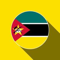 pays mozambique. drapeau mozambicain. illustration vectorielle. vecteur