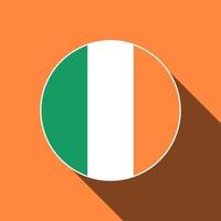 pays d'irlande. drapeau irlandais. illustration vectorielle. vecteur