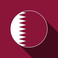 pays qatar. drapeau qatar. illustration vectorielle. vecteur