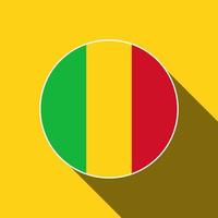 pays mali. drapeau malien. illustration vectorielle. vecteur