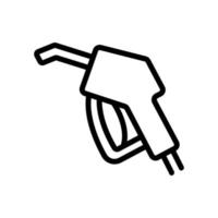 ravitaillement en carburant grue icône vecteur contour illustration