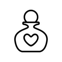 vecteur d'icône de parfum parfumé. illustration de symbole de contour isolé