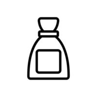 vecteur d'icône de parfum féminin. illustration de symbole de contour isolé