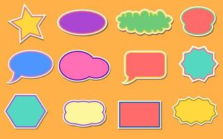 boîte de discussion, communication par boîte de message, bulles de dialogue - ensemble d'icônes réalistes. illustration vectorielle gratuite vecteur