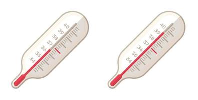 icône de thermomètre médical. style design plat. silhouette de thermomètre médical. icône simple. icône plate moderne dans des couleurs élégantes vecteur