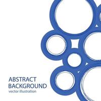 illustration de fond abstrait. avec fond abstrack cercle bleu avec une forme simple. vecteur