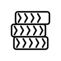 tas de roues sur l'illustration vectorielle de l'icône de la piste de paintball vecteur