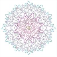 mandalas pour cahier de coloriage. modèles de thérapie anti-stress. ornements ronds décoratifs. mandala pour henné, mehndi, tatouage, décoration. présenter. fleur stylisée, ornement rond floral. amulette. vecteur