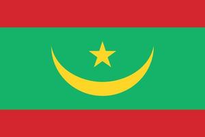 drapeau mauritanie officiellement vecteur