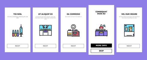 vecteur d'icônes d'intégration d'usine de production de médicaments médicaux