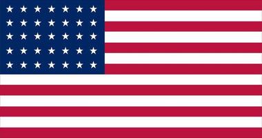 drapeau des états-unis, drapeau américain, illustration vectorielle du drapeau américain vecteur