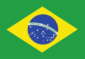 drapeau du brésil, drapeau national du brésil vecteur de haute qualité