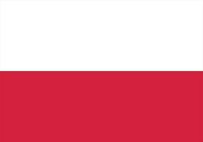 drapeau de la pologne, illustration vectorielle du drapeau de la pologne vecteur