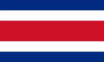 drapeau du costa rica, drapeau du costa rica vecteur de haute qualité