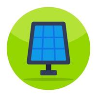 icône de conception parfaite du panneau solaire vecteur