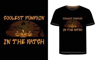 conception de t-shirt d'halloween vecteur