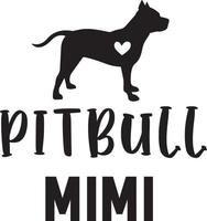 fichier chien pitbull mimi vecteur