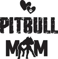 pitbull maman 5 fichier chien vecteur