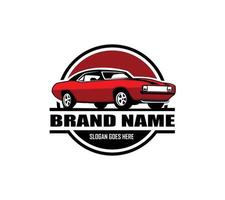 modèle de logo de muscle car pour votre entreprise. illustration de logo vectoriel