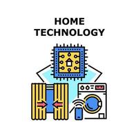 illustration vectorielle de technologie domestique icône vecteur