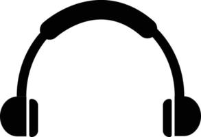 icône de casque sur fond blanc. style plat. icône de casque d'écoute pour la conception, le logo, l'application, l'interface utilisateur de votre site Web. symbole d'écouteurs de casque. signe de casque. vecteur