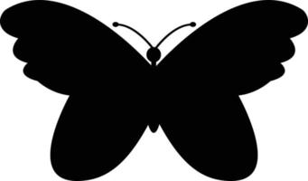 icône papillon sur fond blanc. style plat. signe de papillon de beauté. vecteur
