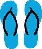 icône de tongs sur fond blanc. signe d'équipement de voyage de sandales. style plat. symbole de tongs pantoufles. vecteur