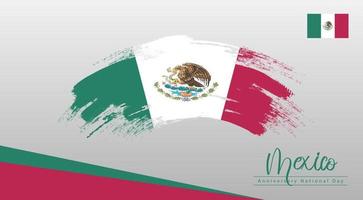 bonne fête nationale mexique. bannière, carte de voeux, conception de flyer. conception de modèle d'affiche vecteur