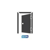 porte icône illustration vectorielle vecteur