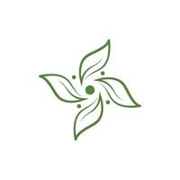 logos de l'écologie des feuilles d'arbre vert vecteur