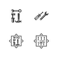 modèle de conception d'illustration d'icône vectorielle d'outils de service vecteur