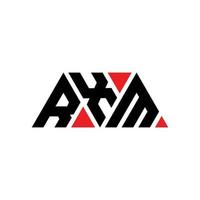 création de logo de lettre triangle rxm avec forme de triangle. monogramme de conception de logo triangle rxm. modèle de logo vectoriel triangle rxm avec couleur rouge. logo triangulaire rxm logo simple, élégant et luxueux. Rxm