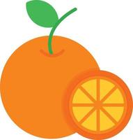 icône plate orange vecteur