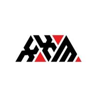 création de logo de lettre triangle xxm avec forme de triangle. monogramme de conception de logo triangle xxm. modèle de logo vectoriel triangle xxm avec couleur rouge. logo triangulaire xxm logo simple, élégant et luxueux. xxm
