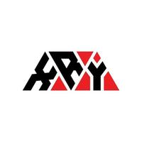 création de logo de lettre triangle xry avec forme de triangle. monogramme de conception de logo xry triangle. modèle de logo vectoriel triangle xry avec couleur rouge. logo triangulaire xry logo simple, élégant et luxueux. xry