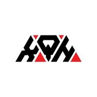 création de logo de lettre triangle xqh avec forme de triangle. monogramme de conception de logo triangle xqh. modèle de logo vectoriel triangle xqh avec couleur rouge. logo triangulaire xqh logo simple, élégant et luxueux. xqh