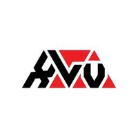 création de logo de lettre triangle xlv avec forme de triangle. monogramme de conception de logo triangle xlv. modèle de logo vectoriel triangle xlv avec couleur rouge. logo triangulaire xlv logo simple, élégant et luxueux. xlv