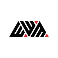 création de logo de lettre triangle wwm avec forme de triangle. monogramme de conception de logo triangle wwm. modèle de logo vectoriel triangle wwm avec couleur rouge. wwm logo triangulaire logo simple, élégant et luxueux. wwm