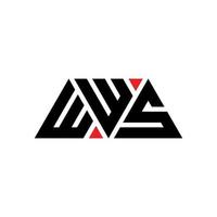 création de logo de lettre triangle wws avec forme de triangle. monogramme de conception de logo triangle wws. modèle de logo vectoriel wws triangle avec couleur rouge. wws logo triangulaire logo simple, élégant et luxueux. ww