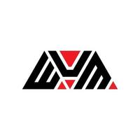 création de logo de lettre triangle wum avec forme de triangle. monogramme de conception de logo wum triangle. modèle de logo vectoriel triangle wum avec couleur rouge. wum logo triangulaire logo simple, élégant et luxueux. euh