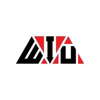 création de logo de lettre triangle wiu avec forme de triangle. monogramme de conception de logo triangle wiu. modèle de logo vectoriel triangle wiu avec couleur rouge. wiu logo triangulaire logo simple, élégant et luxueux. wiu