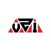 création de logo de lettre triangle vzi avec forme de triangle. monogramme de conception de logo triangle vzi. modèle de logo vectoriel triangle vzi avec couleur rouge. logo triangulaire vzi logo simple, élégant et luxueux. vzi